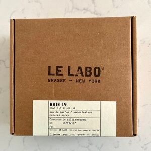 NEW IN BOX Le Labo Baie 19